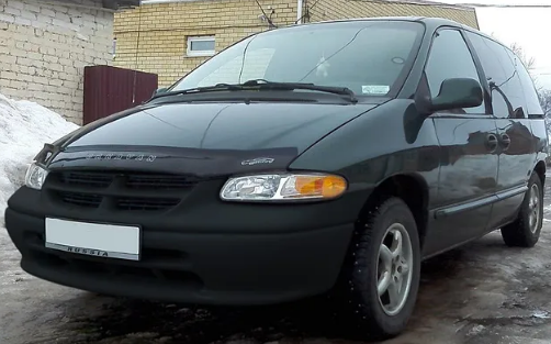 Дефлектор капота (мухобойка) DODGE Caravan III с 1995-2001 г.в. (Додж Караван) Вип Тюнинг