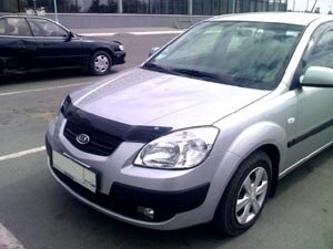 Дефлектор капота (мухобойка) Kia Rio 2005-2011 (Киа Рио) SIM